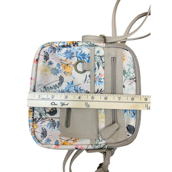 MultiSac Floral Crossbody Bag With Multiple Compartments & Adjustable Strap - Picture 9 of 11